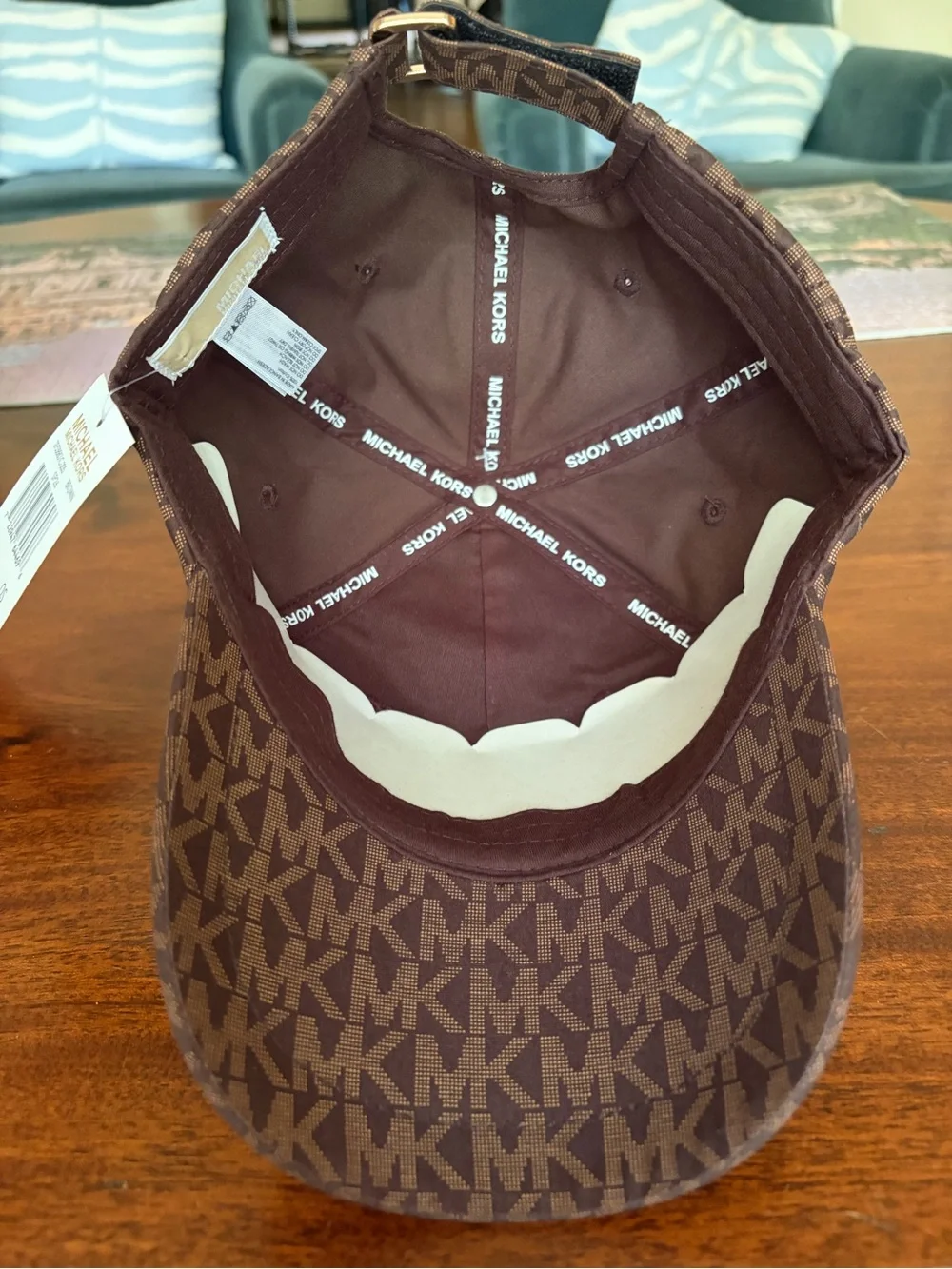 NWT Michael Kors signature logo adjustable baseball hat